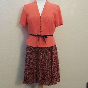 Danny & Nicole top and skirt set Sz. 10P